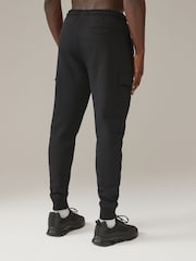 Black/Grey Marl Jersey Cuffed Cargo Joggers 2 Pack - Image 6 of 20