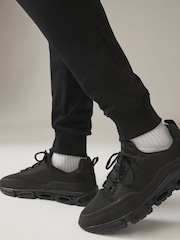 Black/Grey Marl Jersey Cuffed Cargo Joggers 2 Pack - Image 8 of 20