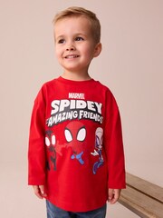 Red Spidey and His Amazing Friends Long Sleeve T-Shirt (6mths-8yrs) - Image 1 of 4