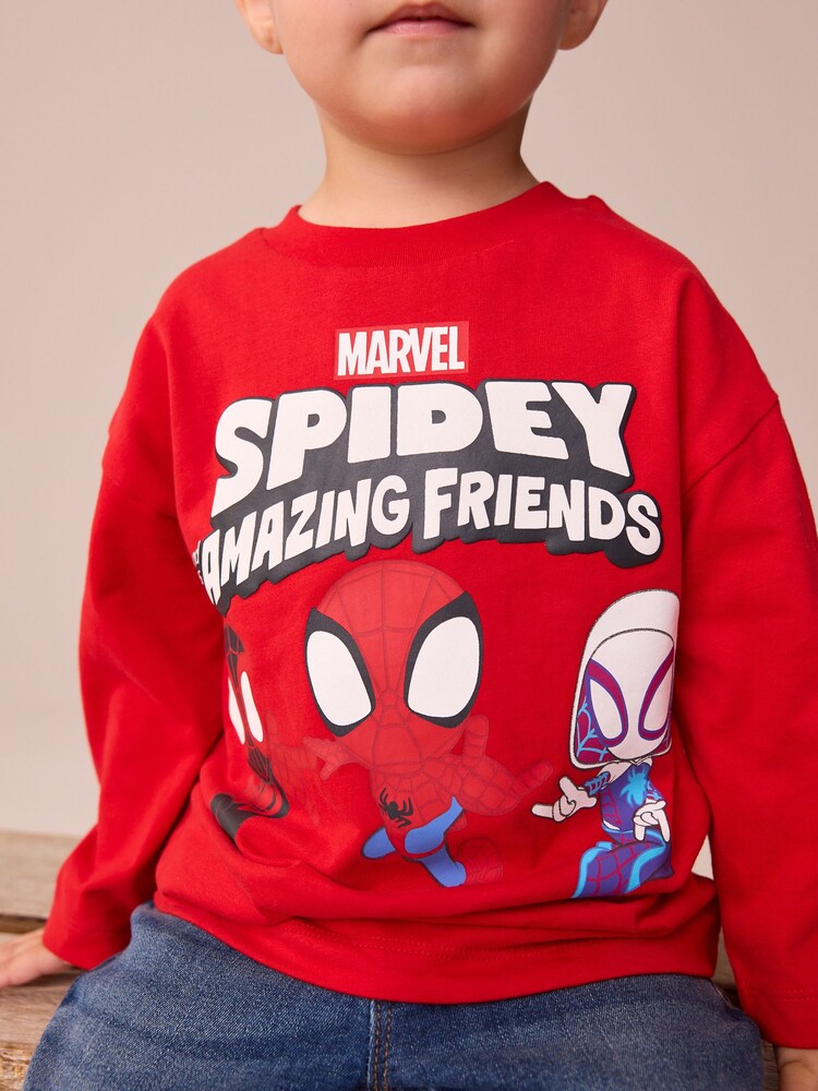 Red Spidey and His Amazing Friends Long Sleeve T-Shirt (6mths-8yrs) - Image 4 of 4