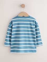 Navy/White Stripe Bluey Long Sleeve T-Shirt (12mths-8yrs) - Image 5 of 7