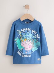 Blue Peppa Pig Long Sleeve T-Shirt (6mths-8yrs) - Image 1 of 4