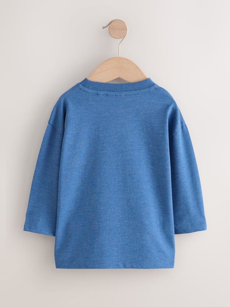 Blue Peppa Pig Long Sleeve T-Shirt (6mths-8yrs) - Image 2 of 4