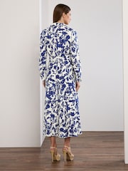 Star by Julien MacDonald Blue Button Through Printed Dress - Image 4 of 5