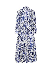 Star by Julien MacDonald Blue Button Through Printed Dress - Image 5 of 5