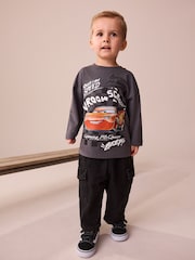 Charcoal Grey Disney Cars Long Sleeve T-Shirt (9mths-8yrs) - Image 2 of 8