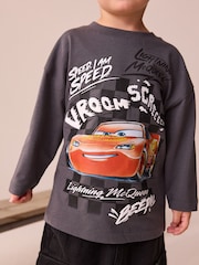 Charcoal Grey Disney Cars Long Sleeve T-Shirt (9mths-8yrs) - Image 4 of 8