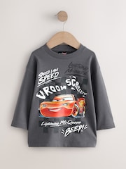 Charcoal Grey Disney Cars Long Sleeve T-Shirt (9mths-8yrs) - Image 5 of 8