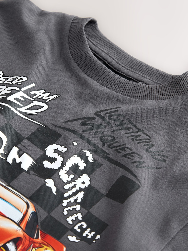 Charcoal Grey Disney Cars Long Sleeve T-Shirt (9mths-8yrs) - Image 8 of 8