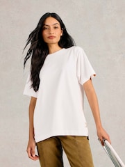 White Stuff White Graphic 100% Cotton T-Shirt - Image 1 of 7