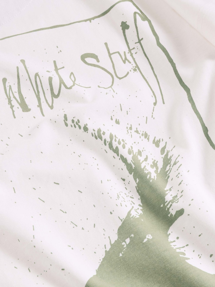 White Stuff White Graphic 100% Cotton T-Shirt - Image 7 of 7