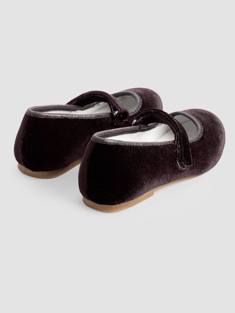 JoJo Maman Bébé Navy Ballet Shoes - Image 2 of 4 JoJo Maman Bébé Navy Ballet Shoes - Image 2 of 4
