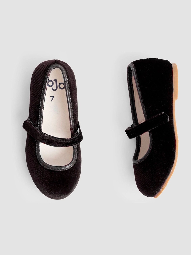 JoJo Maman Bébé Navy Ballet Shoes - Image 4 of 4 JoJo Maman Bébé Navy Ballet Shoes - Image 4 of 4