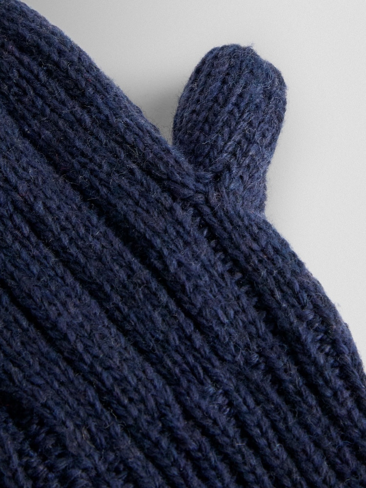 JoJo Maman Bébé Navy Mittens - Image 3 of 3