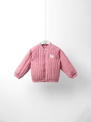 JoJo Maman Bébé Pink Bomber Jacket - Image 1 of 5