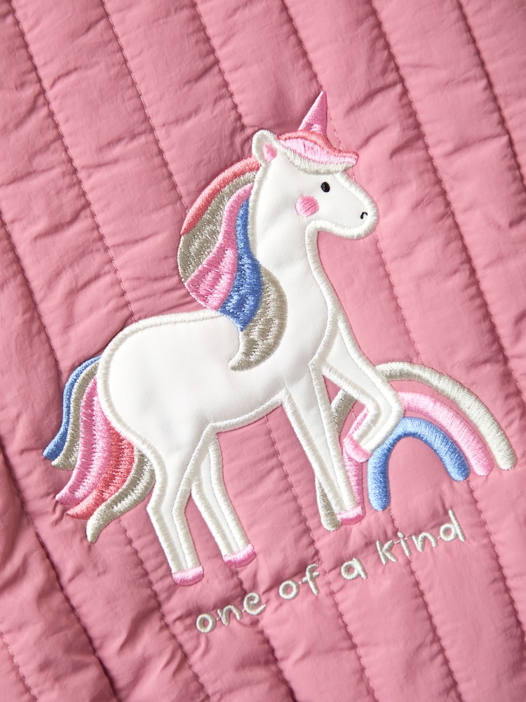 JoJo Maman Bébé Pink Unicorn Bomber Jacket - Image 12 of 12 JoJo Maman Bébé Pink Unicorn Bomber Jacket - Image 12 of 12