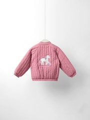 JoJo Maman Bébé Pink Bomber Jacket - Image 2 of 5