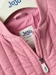 JoJo Maman Bébé Pink Bomber Jacket - Image 3 of 5