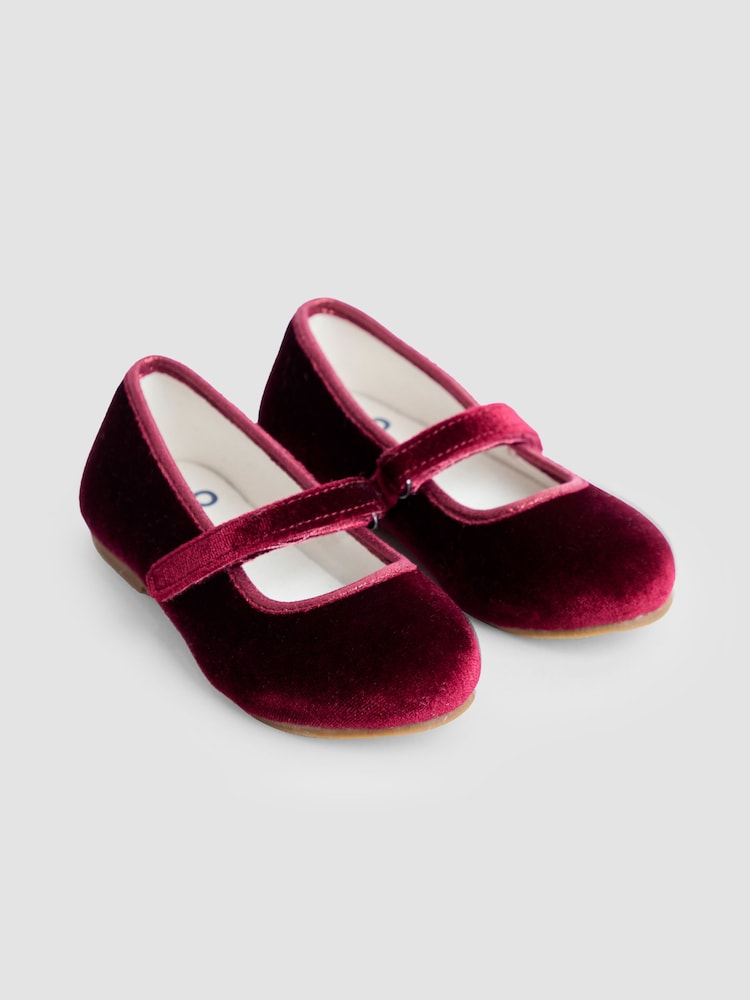 JoJo Maman Bébé Red Ballet Shoes - Image 1 of 4 JoJo Maman Bébé Red Ballet Shoes - Image 1 of 4
