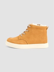 JoJo Maman Bébé Light Brown Leather Trainers - Image 4 of 4