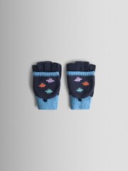JoJo Maman Bébé Stone Dino Fleece Lined Mittens - Image 1 of 4