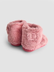 JoJo Maman Bébé Pink Unicorn Plush Slipper Boots - Image 2 of 5