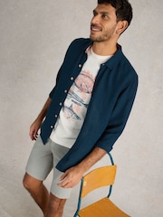 White Stuff Blue Navy Keswick Shirt - Image 3 of 6