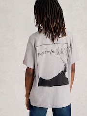 Gri - Tricou White Stuff cu buzunar 100% bumbac - Imaginea 2 din 7