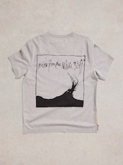 Gri - Tricou White Stuff cu buzunar 100% bumbac - Imaginea 6 din 7