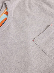 Gri - Tricou White Stuff cu buzunar 100% bumbac - Imaginea 7 din 7