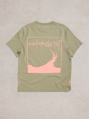 White Stuff Green Pocket 100% Cotton T-Shirt - Image 5 of 7