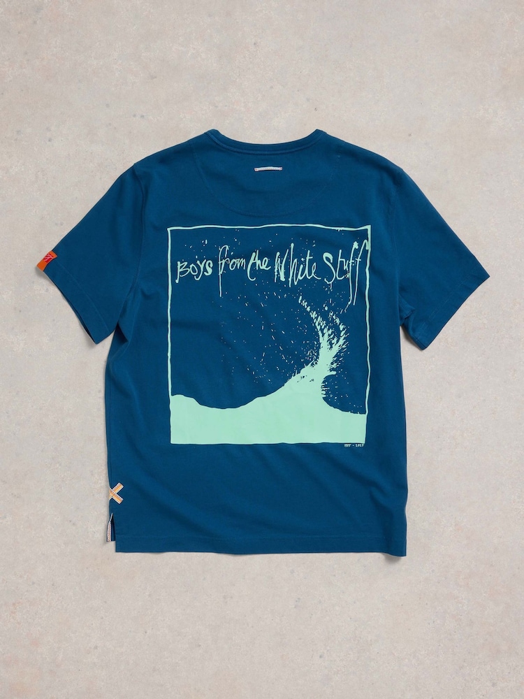 White Stuff Blue Pocket 100% Cotton T-Shirt - Image 5 of 7