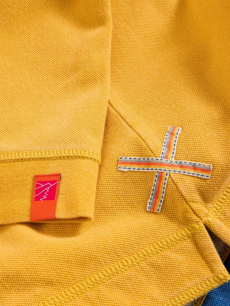 White Stuff Yellow 100% Cotton Pique Half Zip Sweatshirt - Image 7 of 7 White Stuff Yellow 100% Cotton Pique Half Zip Sweatshirt - Image 7 of 7