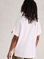White Stuff White 100% Cotton Ringer T-Shirt - Image 3 of 7