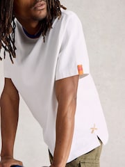 White Stuff White 100% Cotton Ringer T-Shirt - Image 4 of 7