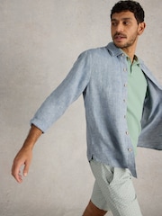 White Stuff Blue Keswick Shirt - Image 4 of 7