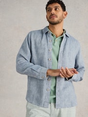 White Stuff Blue Keswick Shirt - Image 5 of 7