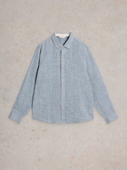 White Stuff Blue Keswick Shirt - Image 6 of 7