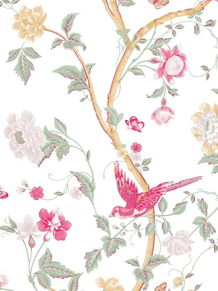 Laura Ashley Peony Summer Palace A4 Wallpaper Sample - Image 2 of 3