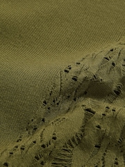 Reiss Green Rosa Lace-Knit Detail One-Shoulder Bodysuit - Image 6 of 6