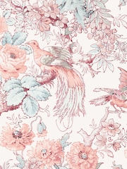 Laura Ashley Blush Birtle Blush A4 Wallpaper Sample - Image 3 of 3