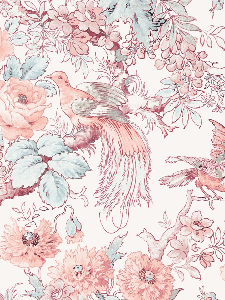 Laura Ashley Blush Birtle Blush A4 Wallpaper Sample - Image 3 of 3 Laura Ashley Blush Birtle Blush A4 Wallpaper Sample - Image 3 of 3