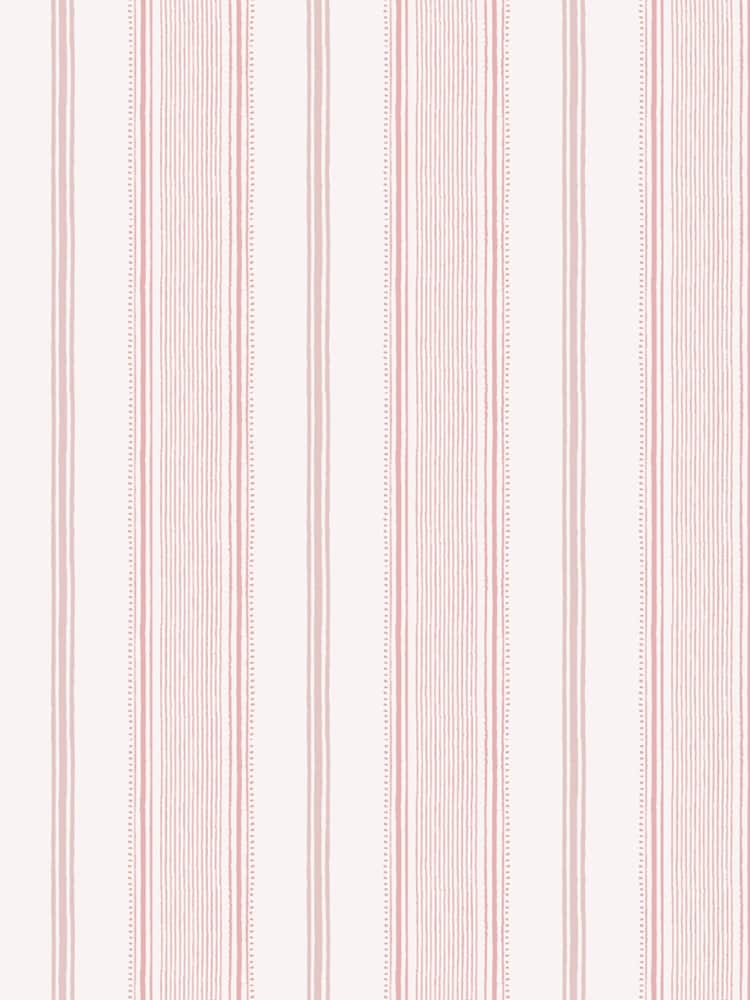Laura Ashley Blush Heacham Stripe Blush A4 Wallpaper Sample - Image 2 of 3