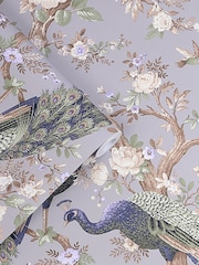 Laura Ashley Pale Iris Belvedere A4 Wallpaper Sample - Image 3 of 3