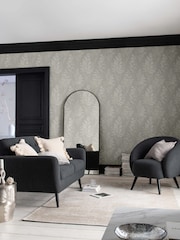 Taupe Leaf Sprigs A4 Wallpaper Sample - Image 1 of 3