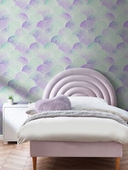 Mystic Purple Mermaid Seashell A4 Wallpaper Sample - Image 1 of 4