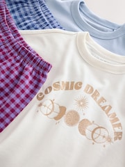 Blue/Ecru Cosmic - Pyjamas mit Jogginghosen 2er-Pack (3–16 J.) - Bild 9 von 10