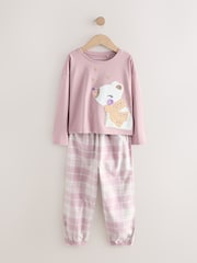 Lilac Purple Polar Bear Woven Bottom Pyjamas 1 Pack (3-16yrs) - Image 5 of 8