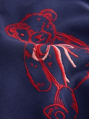 Navy/Red Check Bear Sweatshirt Pyjamas (2-16yrs) - Image 7 of 8