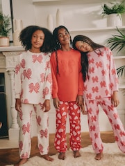 Red Bows/Hearts - Jogger-Schlafanzüge im 3er-Pack (3–16Jahre) - Bild 1 von 9